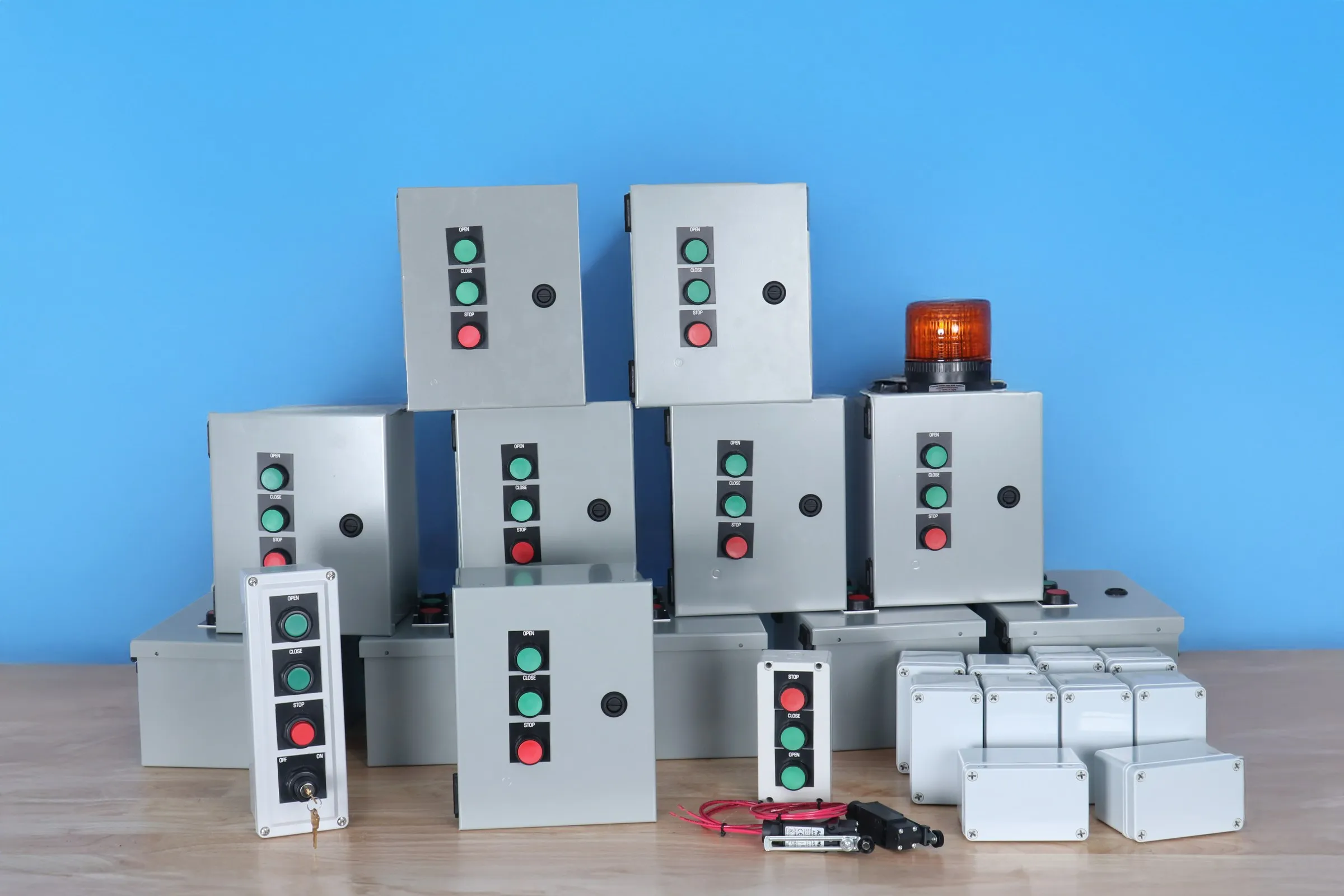 SES motor control panels, push button stations, and junction boxes